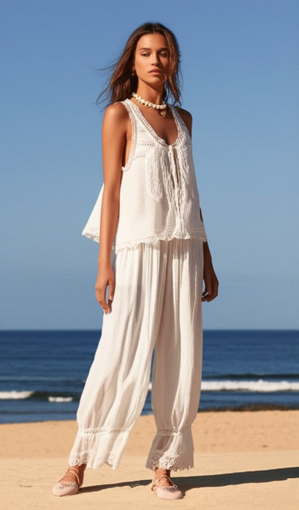 Duttini | Lace Two-Piece Set