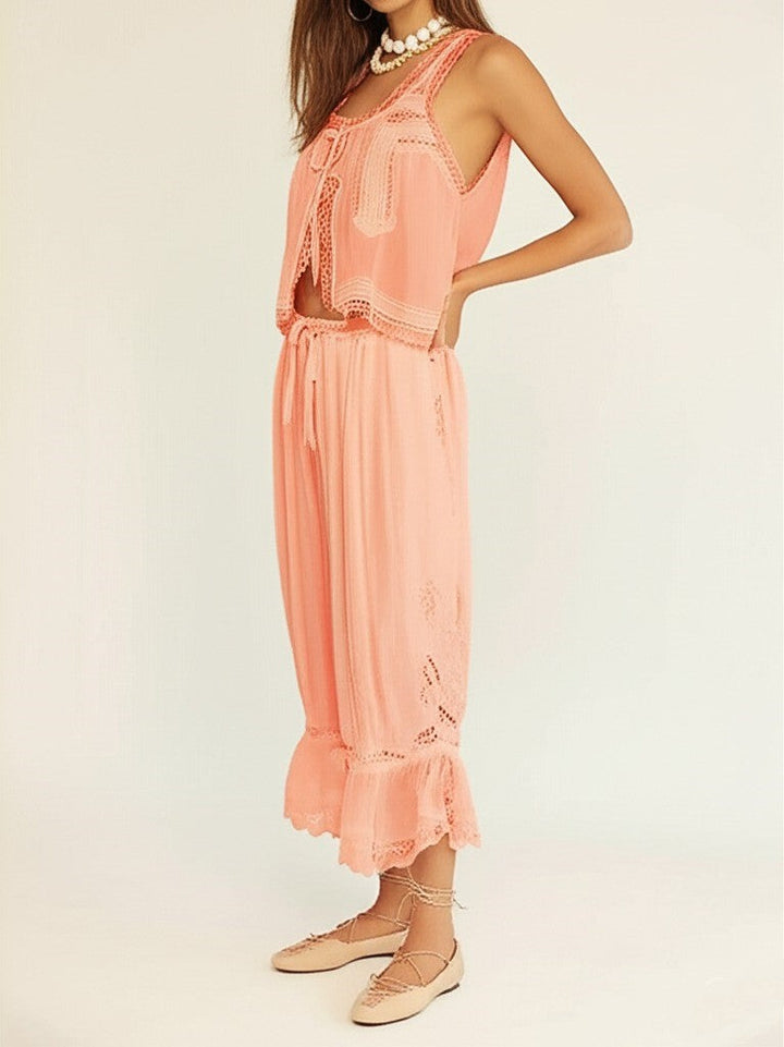 Duttini | Lace Two-Piece Set
