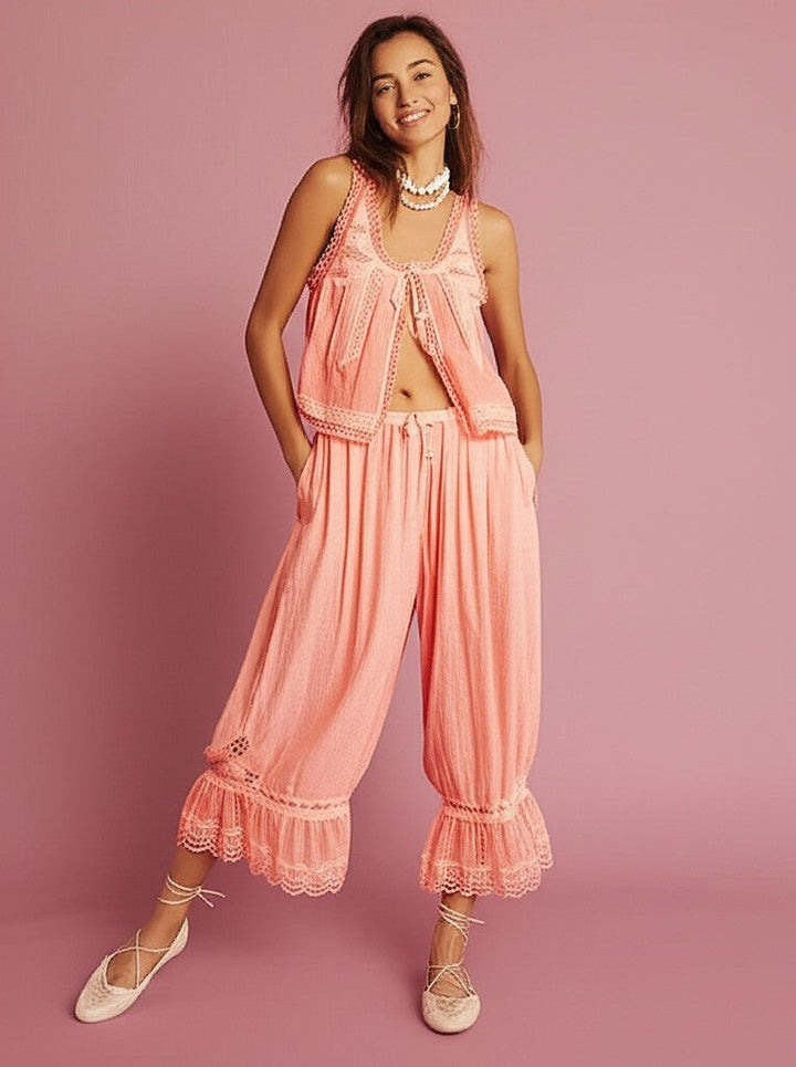 Duttini | Lace Two-Piece Set