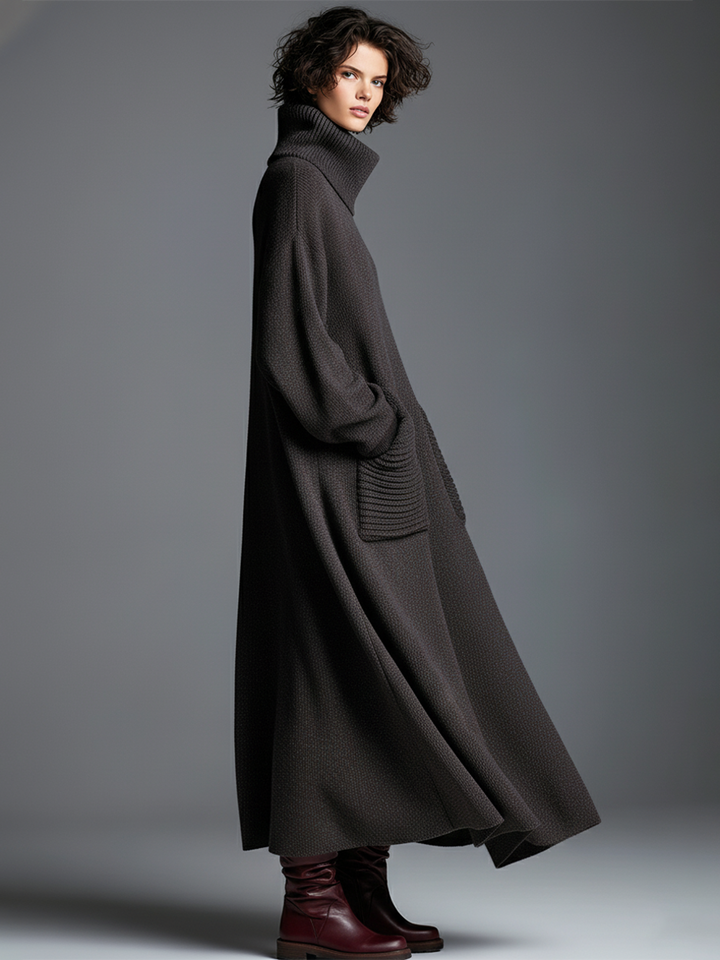 Duttini | Brown Knit Dress