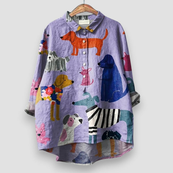 Duttini | Sophisticated Shirt With Dog Print Made to Turn Heads