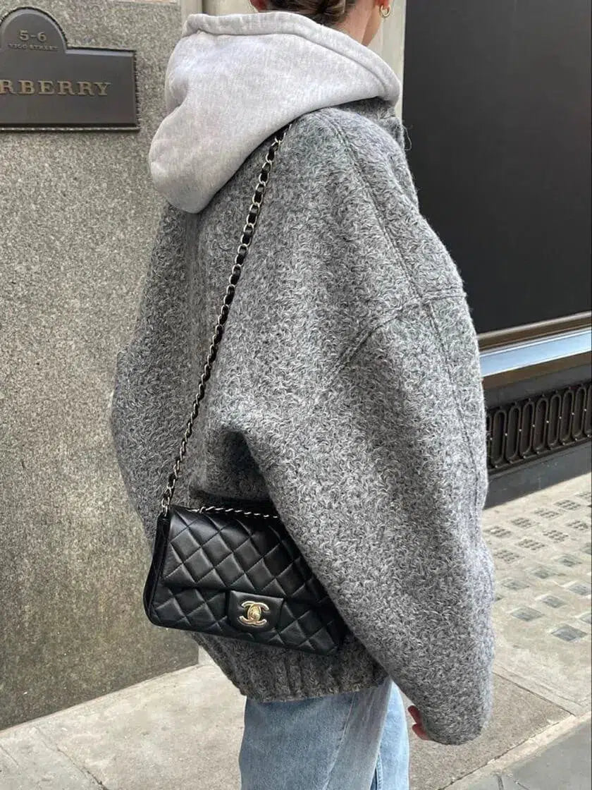 Duttini | Fleece bomber jacket