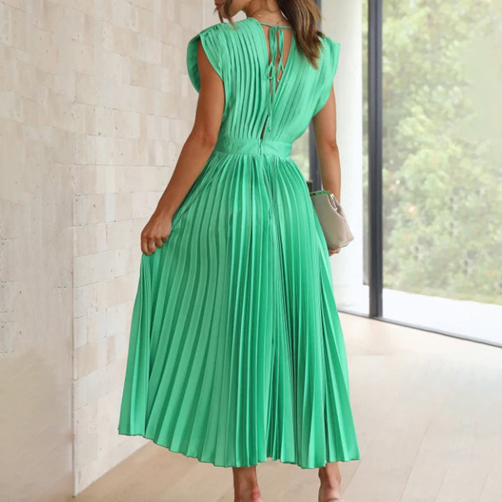 Duttini | Flowing Wedding Guest Dress with Graceful Drape