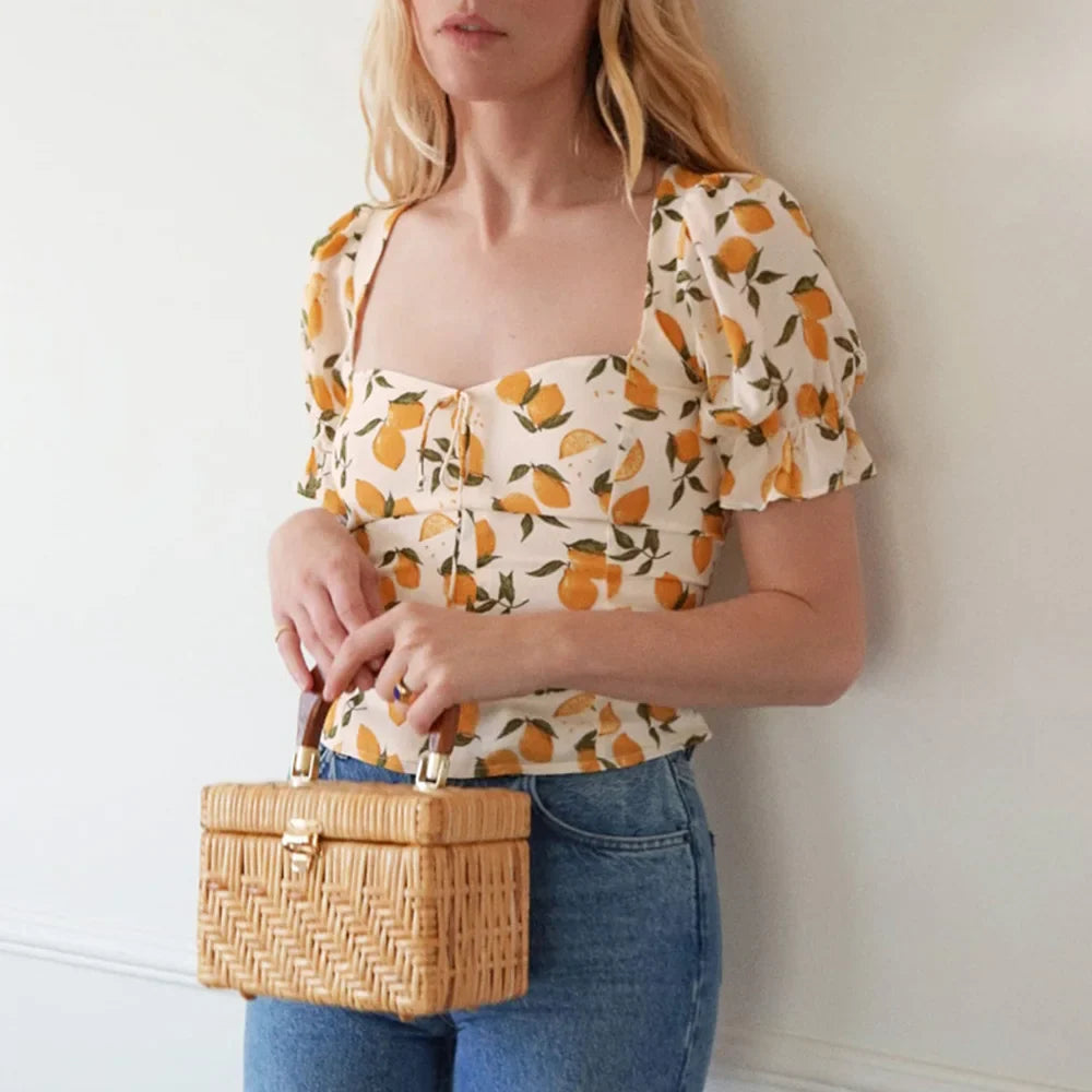 Duttini | Floral Blouse for Women in Lightweight Fabric