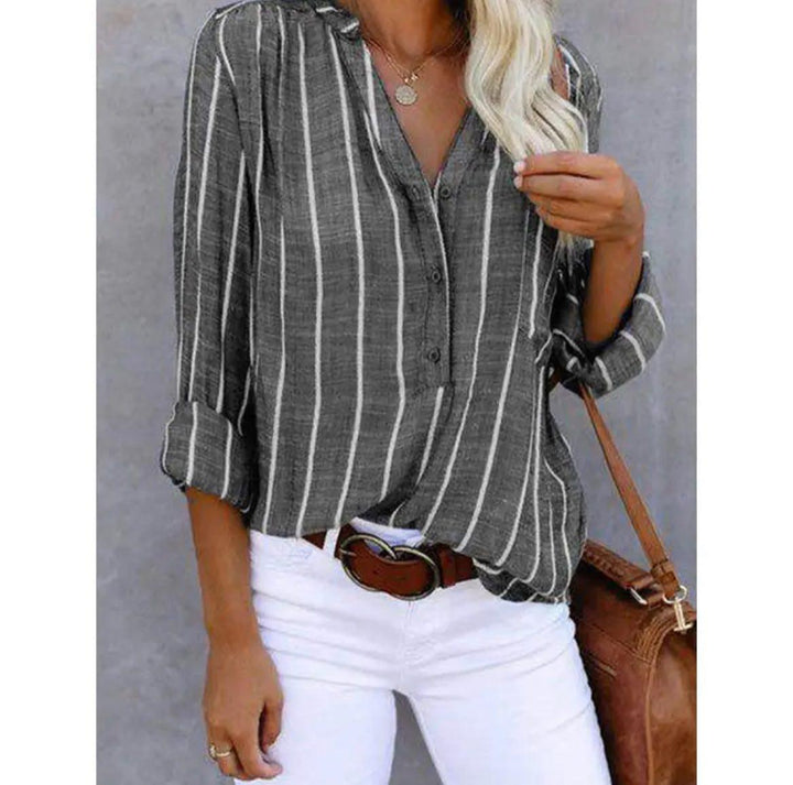 Duttini | Chic Striped Casual Blouse in a Flattering Cut