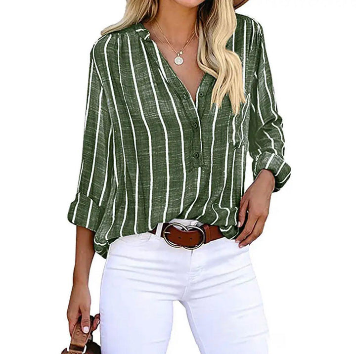 Duttini | Chic Striped Casual Blouse in a Flattering Cut