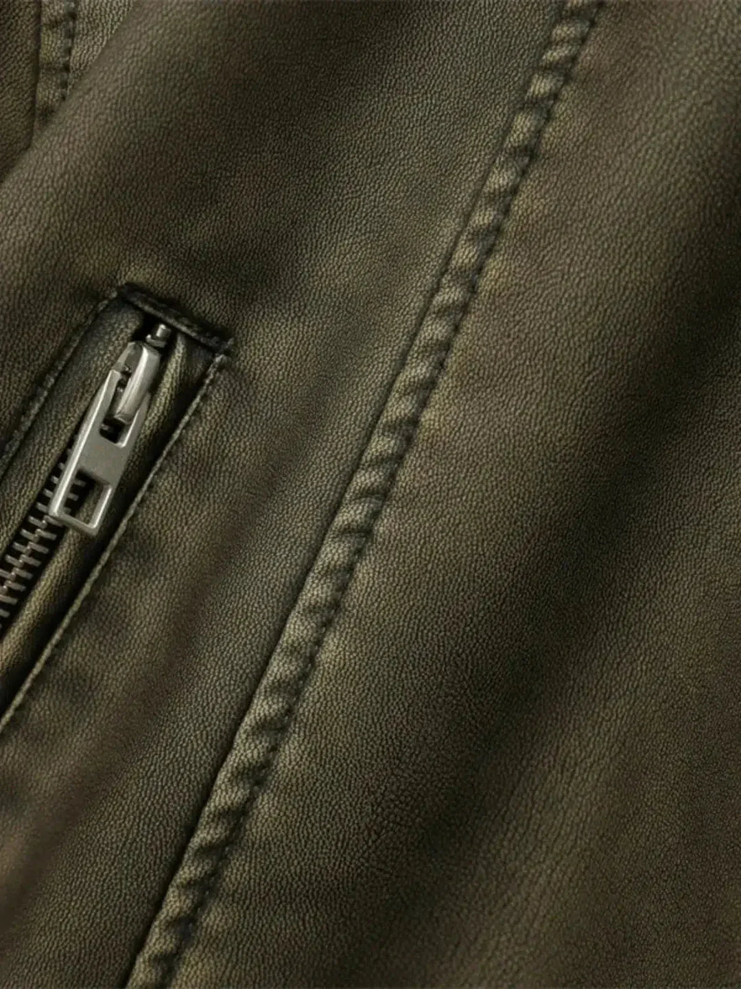 Duttini | Cropped Fitted Belted Biker Jacket