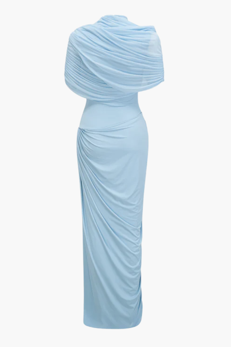 Duttini | Draped One-Shoulder Evening Gown