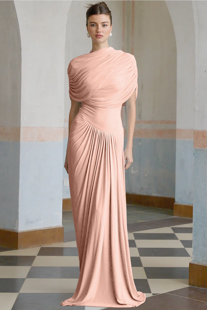 Duttini | Draped One-Shoulder Evening Gown