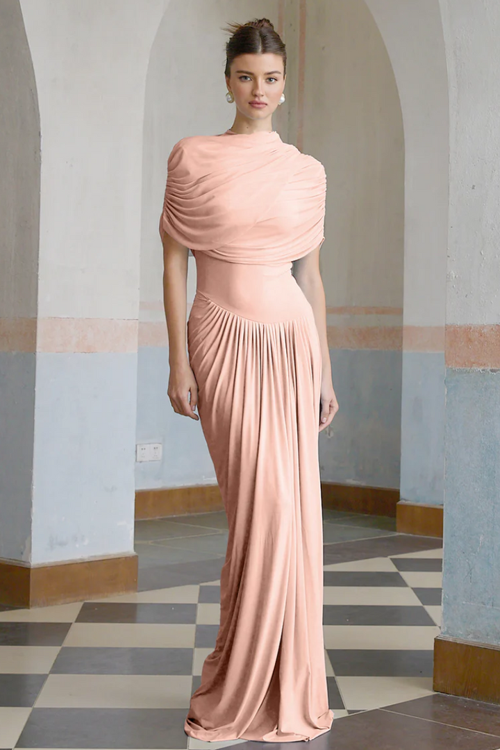 Duttini | Draped One-Shoulder Evening Gown