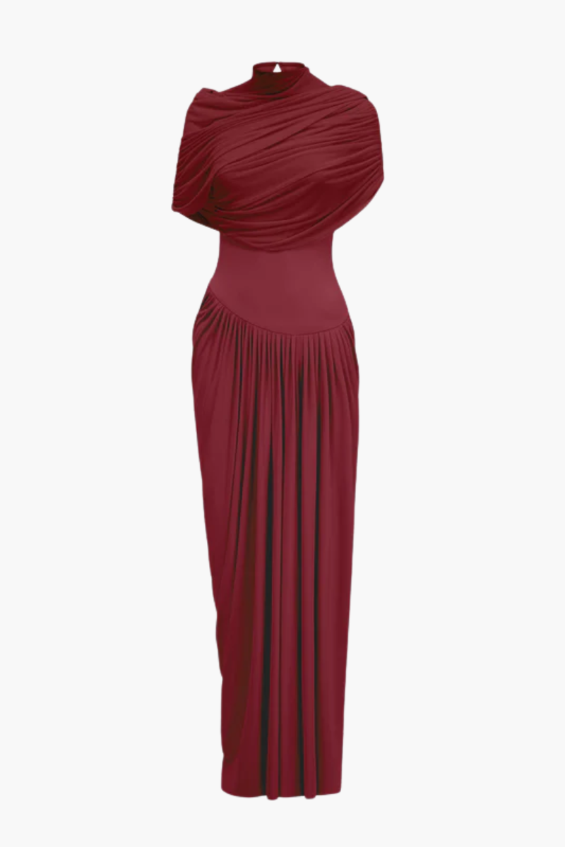 Duttini | Draped One-Shoulder Evening Gown
