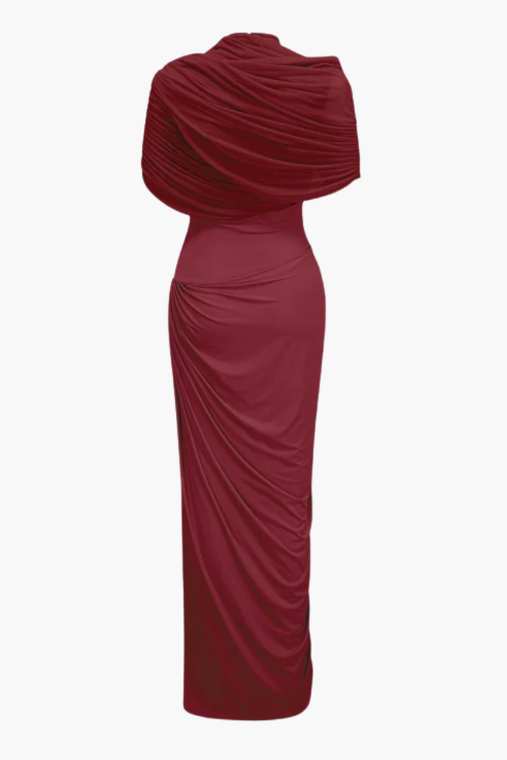 Duttini | Draped One-Shoulder Evening Gown