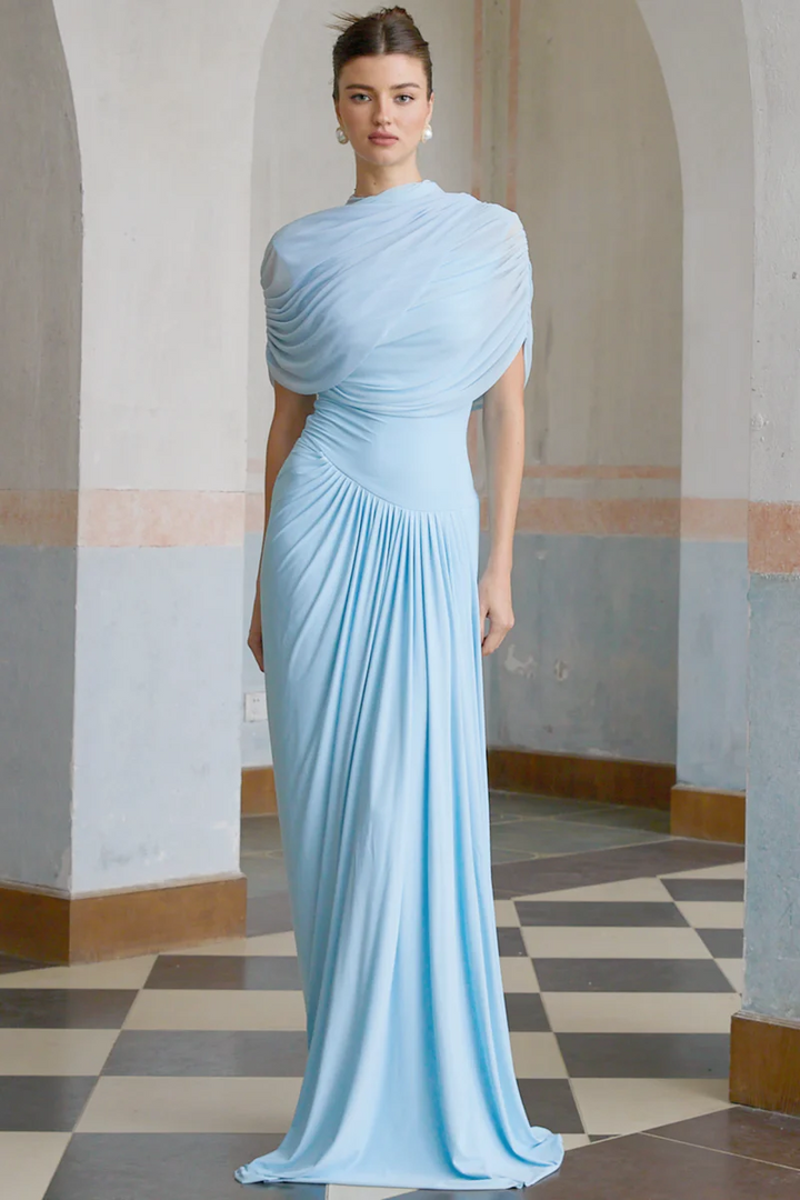Duttini | Draped One-Shoulder Evening Gown