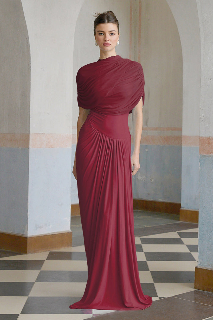 Duttini | Draped One-Shoulder Evening Gown
