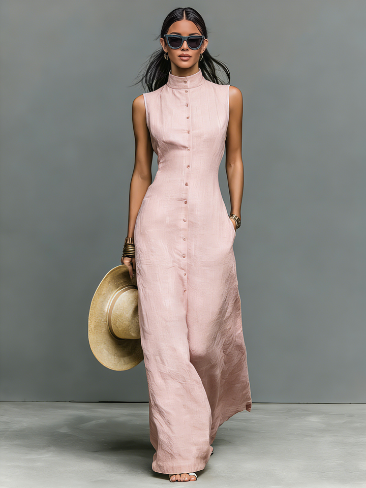 Duttini | Linen Sleeveless Dress