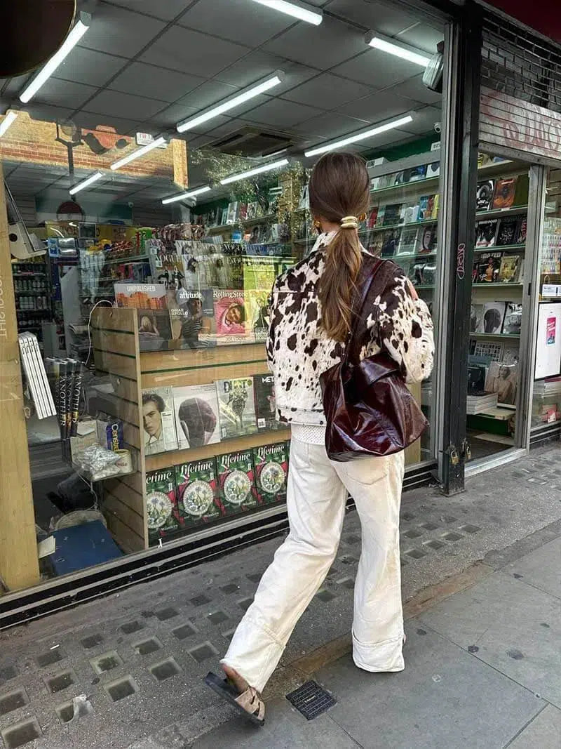 Duttini | Cow Print Jacket