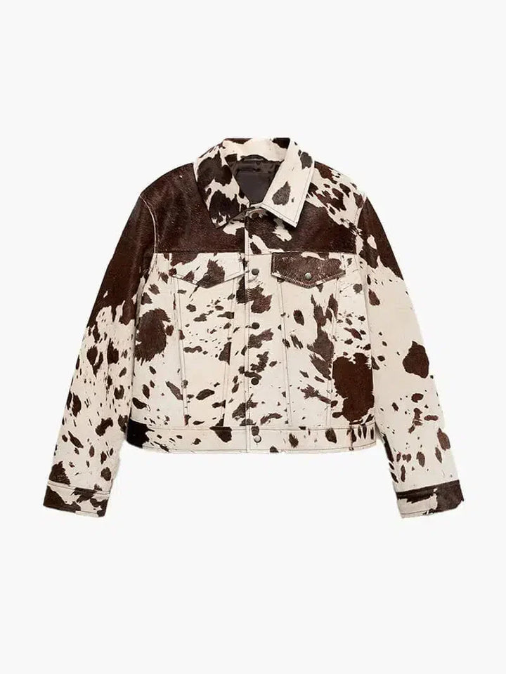 Duttini | Cow Print Jacket