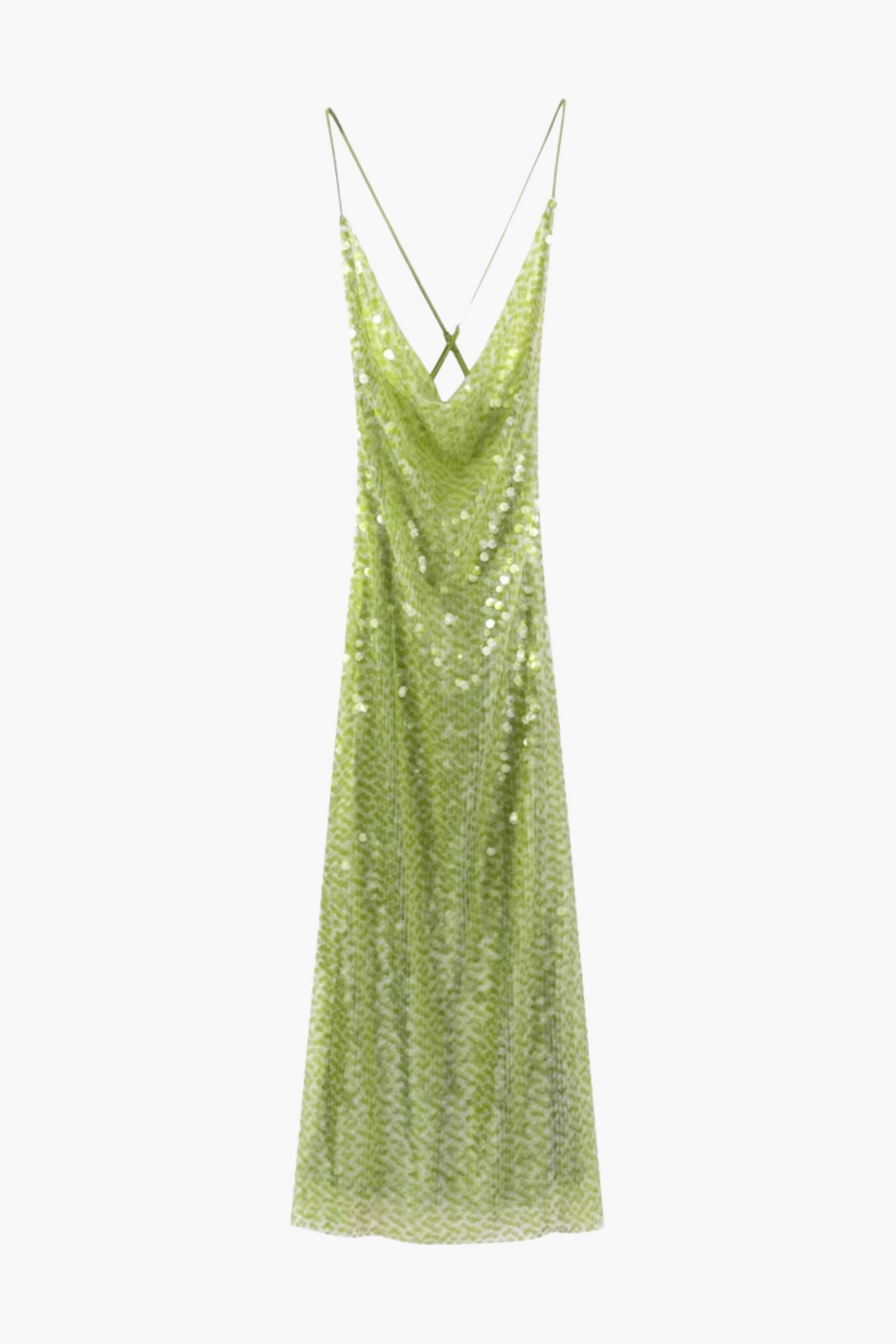 Duttini | Sequin Shimmer Strappy Evening Gown
