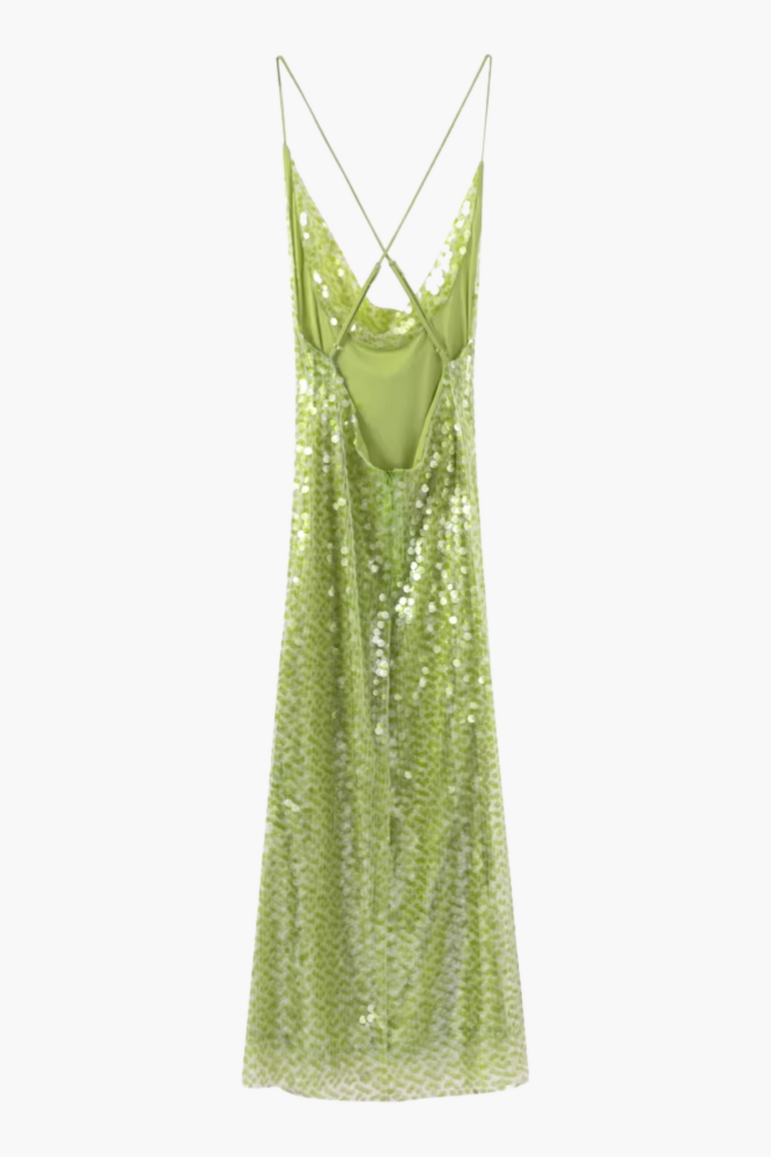 Duttini | Sequin Shimmer Strappy Evening Gown