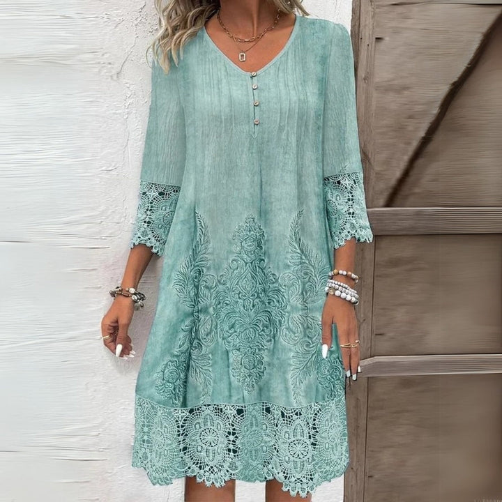 Duttini | Effortless Floral Midi Dress for Effortless Elegance
