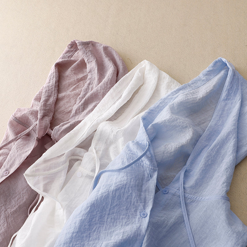 Duttini | Lightweight Hoodie With Buttons with a Flattering Silhouette