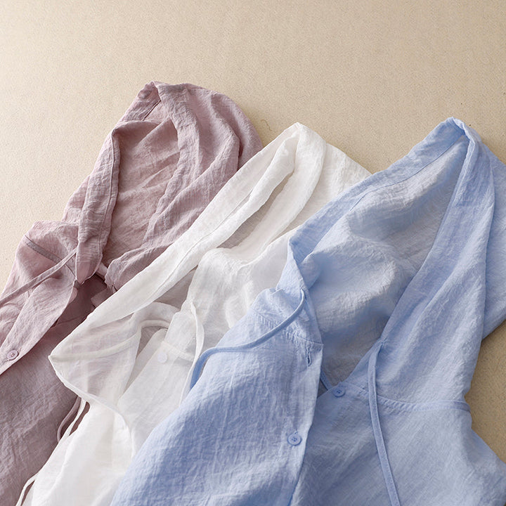 Duttini | Lightweight Hoodie With Buttons with a Flattering Silhouette