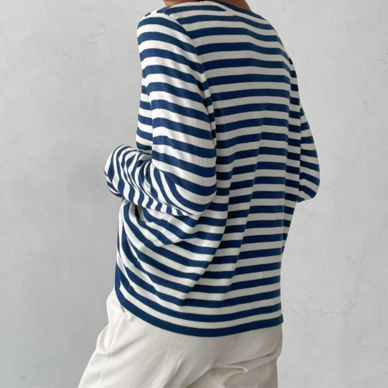 Duttini | Elegant Striped Summer T-Shirt Made to Turn Heads