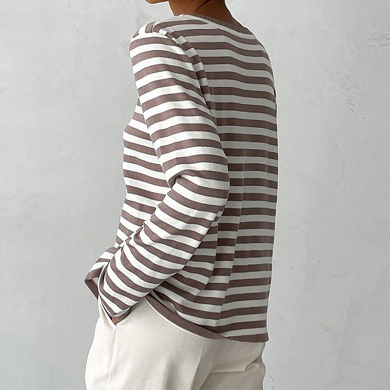 Duttini | Elegant Striped Summer T-Shirt Made to Turn Heads