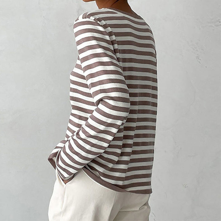 Duttini | Elegant Striped Summer T-Shirt Made to Turn Heads