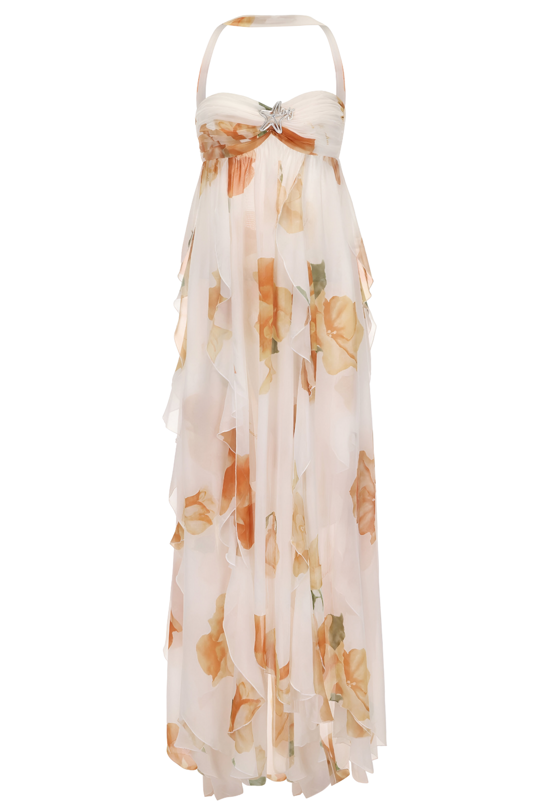 Duttini | Elegant Halter Maxi Dress Made to Turn Heads