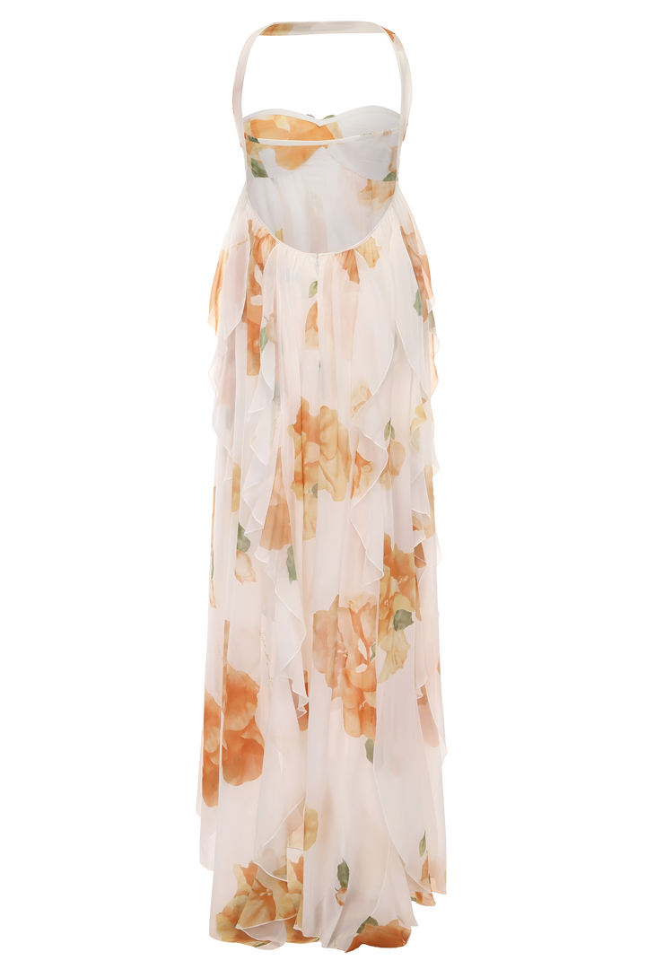 Duttini | Elegant Halter Maxi Dress Made to Turn Heads