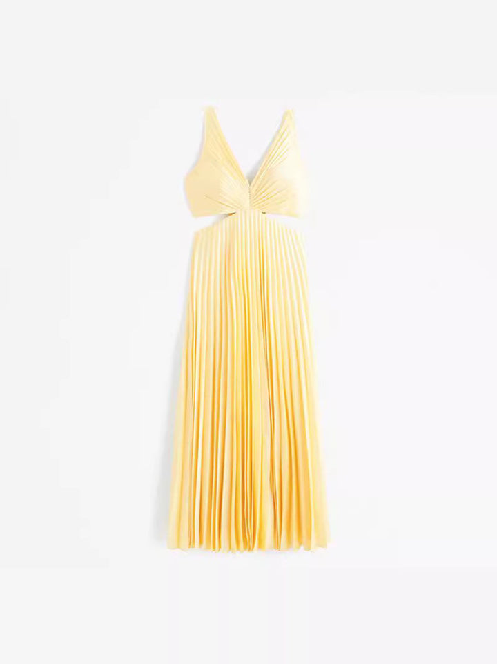 Duttini | Feminine Wedding Guest V-Neck Maxi Dress Evening