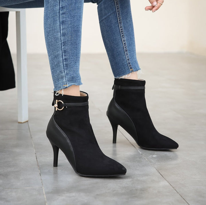 Duttini | Suede Pointy Toe Heels