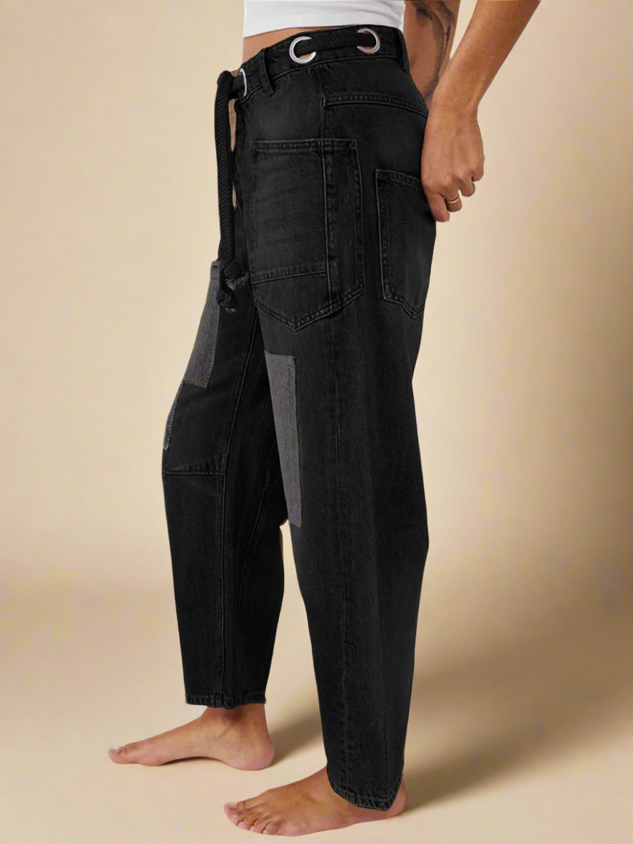Duttini | Artisan Pants for Women in Natural Fabric, Relaxed Fit, Beige