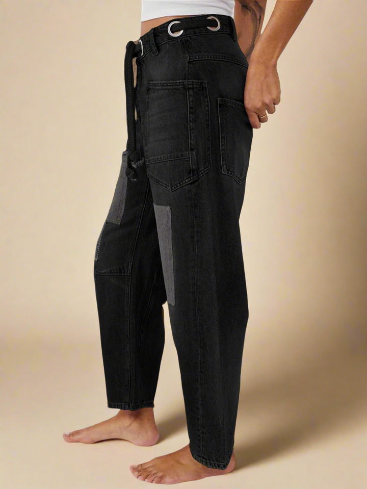 Duttini | Artisan Pants for Women in Natural Fabric, Relaxed Fit, Beige