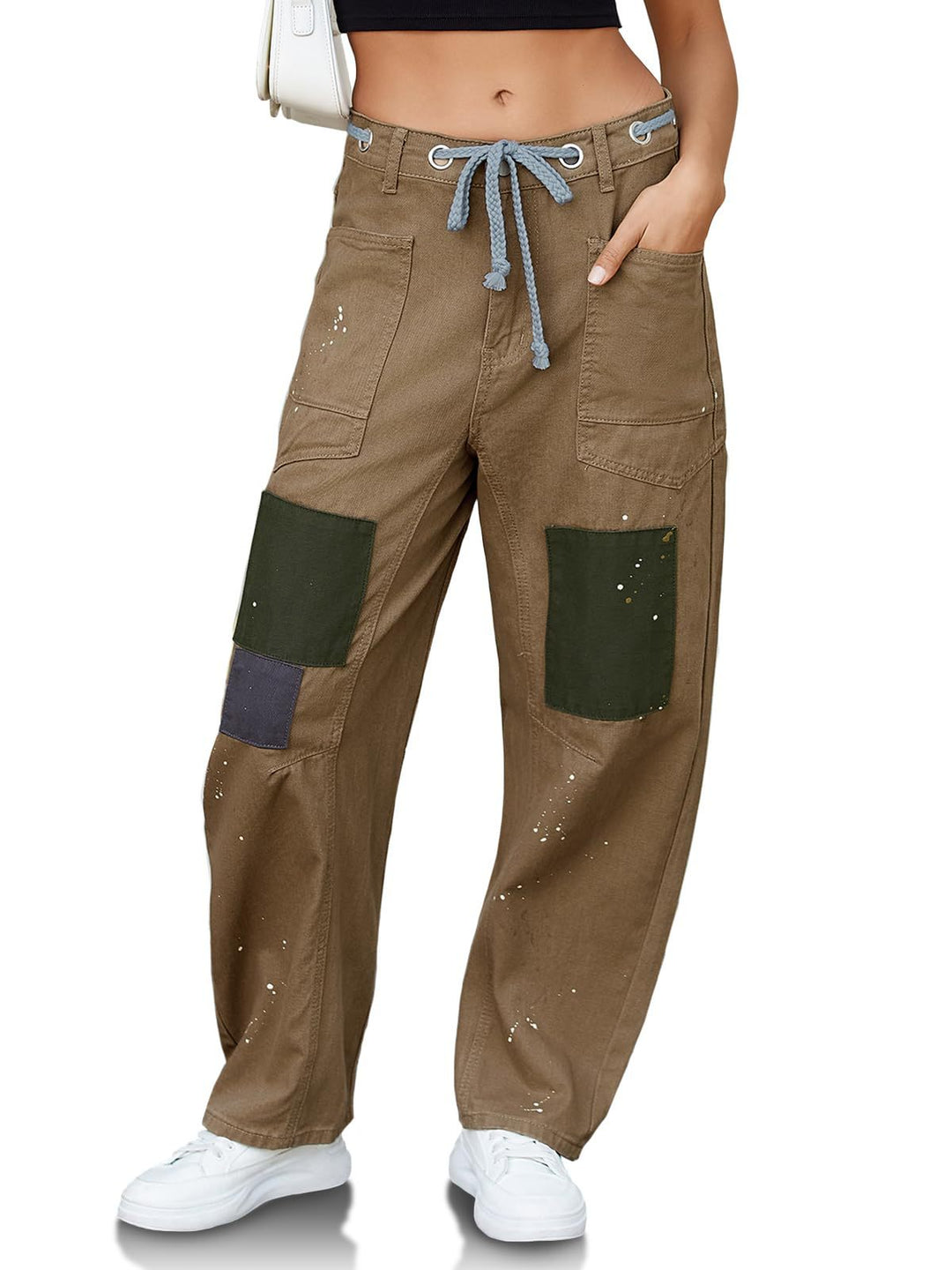 Duttini | Artisan Pants for Women in Natural Fabric, Relaxed Fit, Beige
