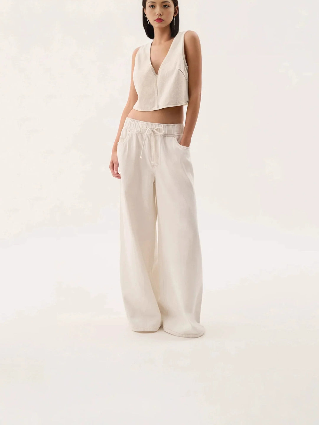 Duttini | Wide-Leg Jean for Women in Denim Blue