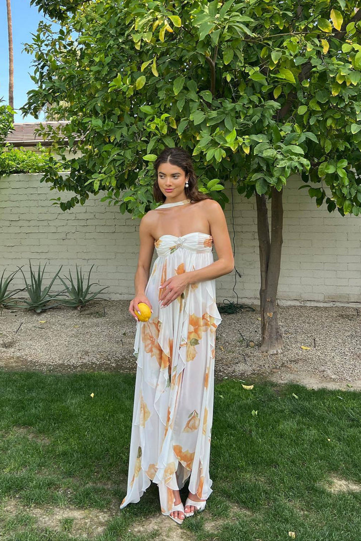 Duttini | Elegant Halter Maxi Dress Made to Turn Heads