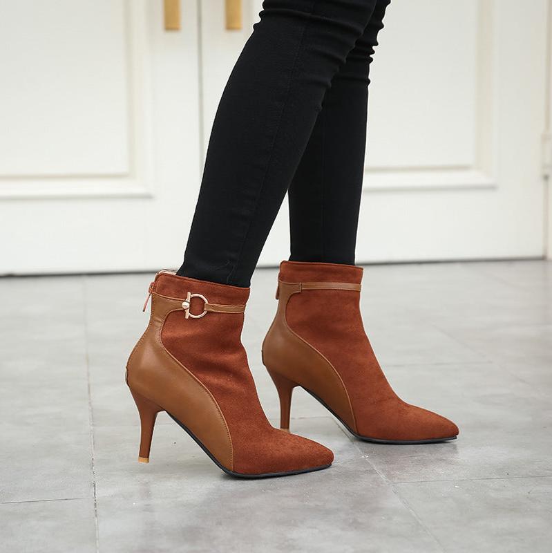 Duttini | Suede Pointy Toe Heels