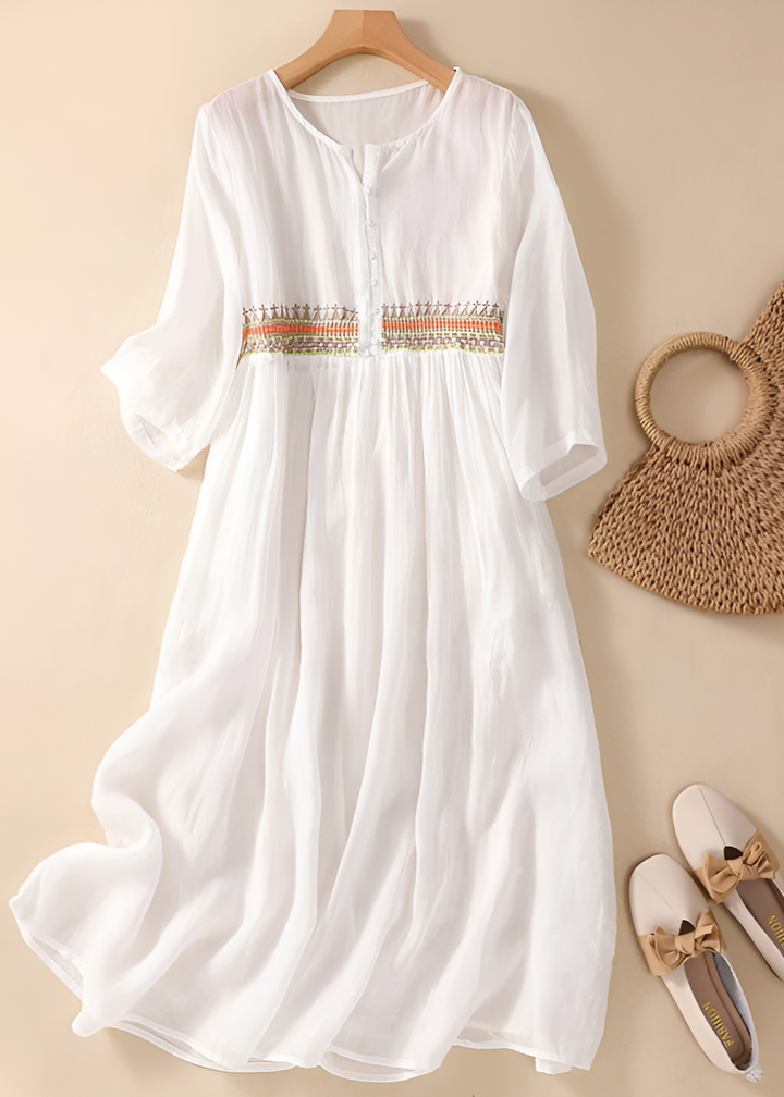 Duttini | Luxe Pattern Midi Dress in a Flattering Cut