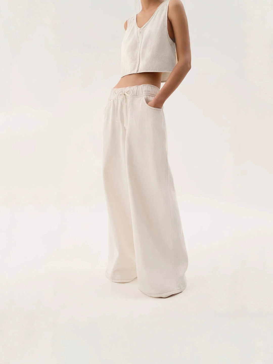 Duttini | Wide-Leg Jean for Women in Denim Blue
