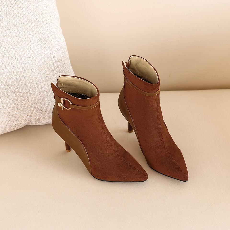 Duttini | Suede Pointy Toe Heels