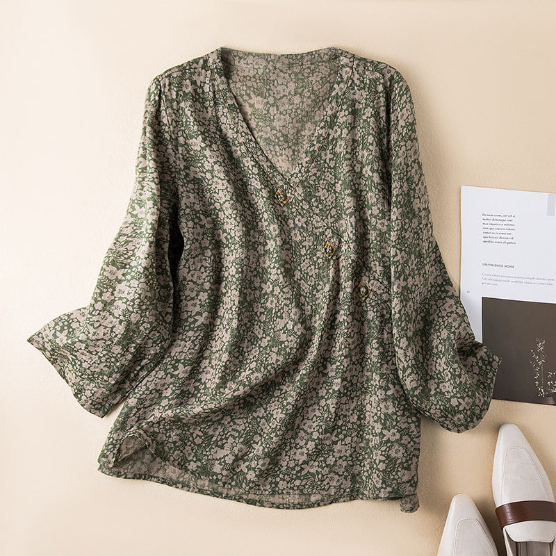 Duttini | Sophisticated Button Front Relaxed Shirt Made to Turn Heads