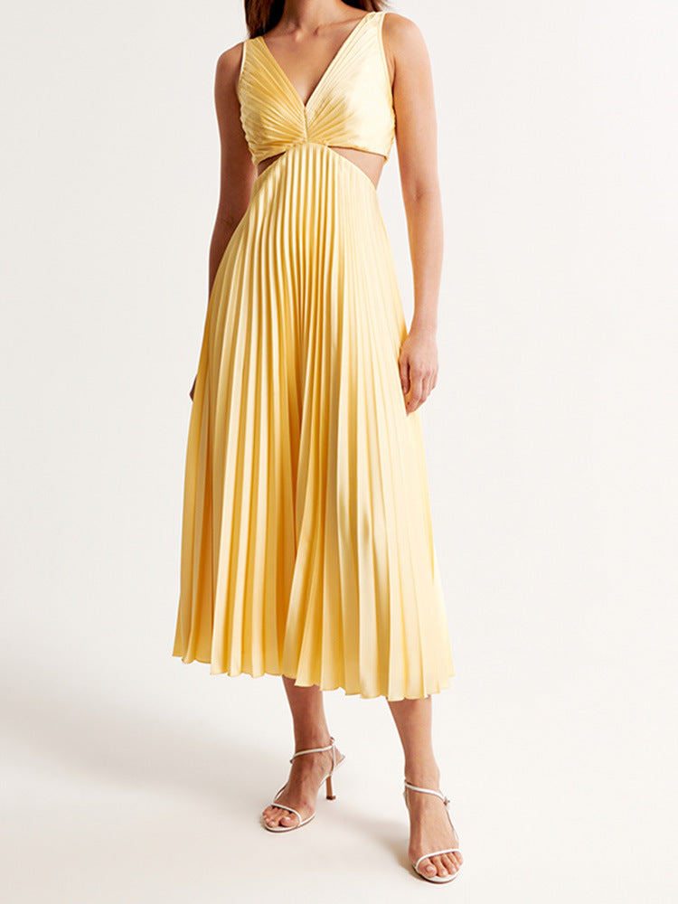 Duttini | Feminine Wedding Guest V-Neck Maxi Dress Evening