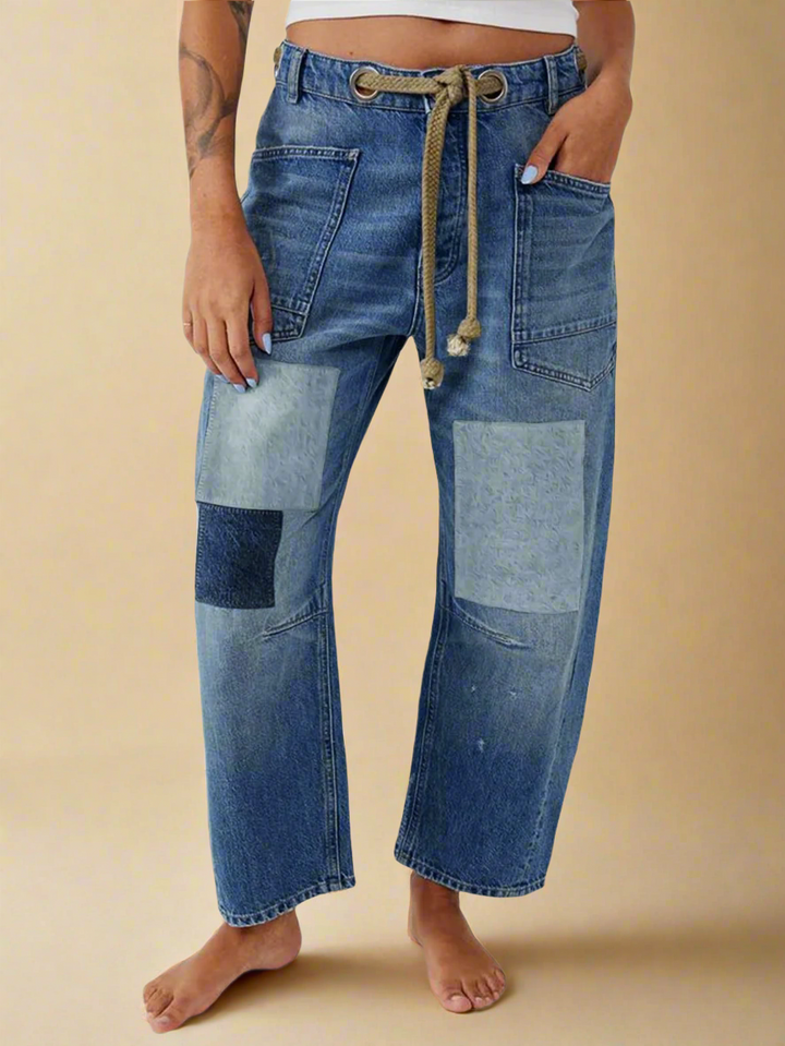 Duttini | Artisan Pants for Women in Natural Fabric, Relaxed Fit, Beige
