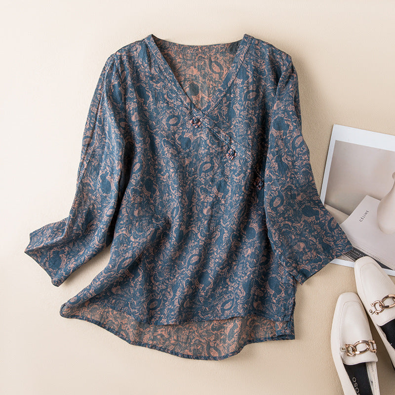 Duttini | Sophisticated Button Front Relaxed Shirt Made to Turn Heads