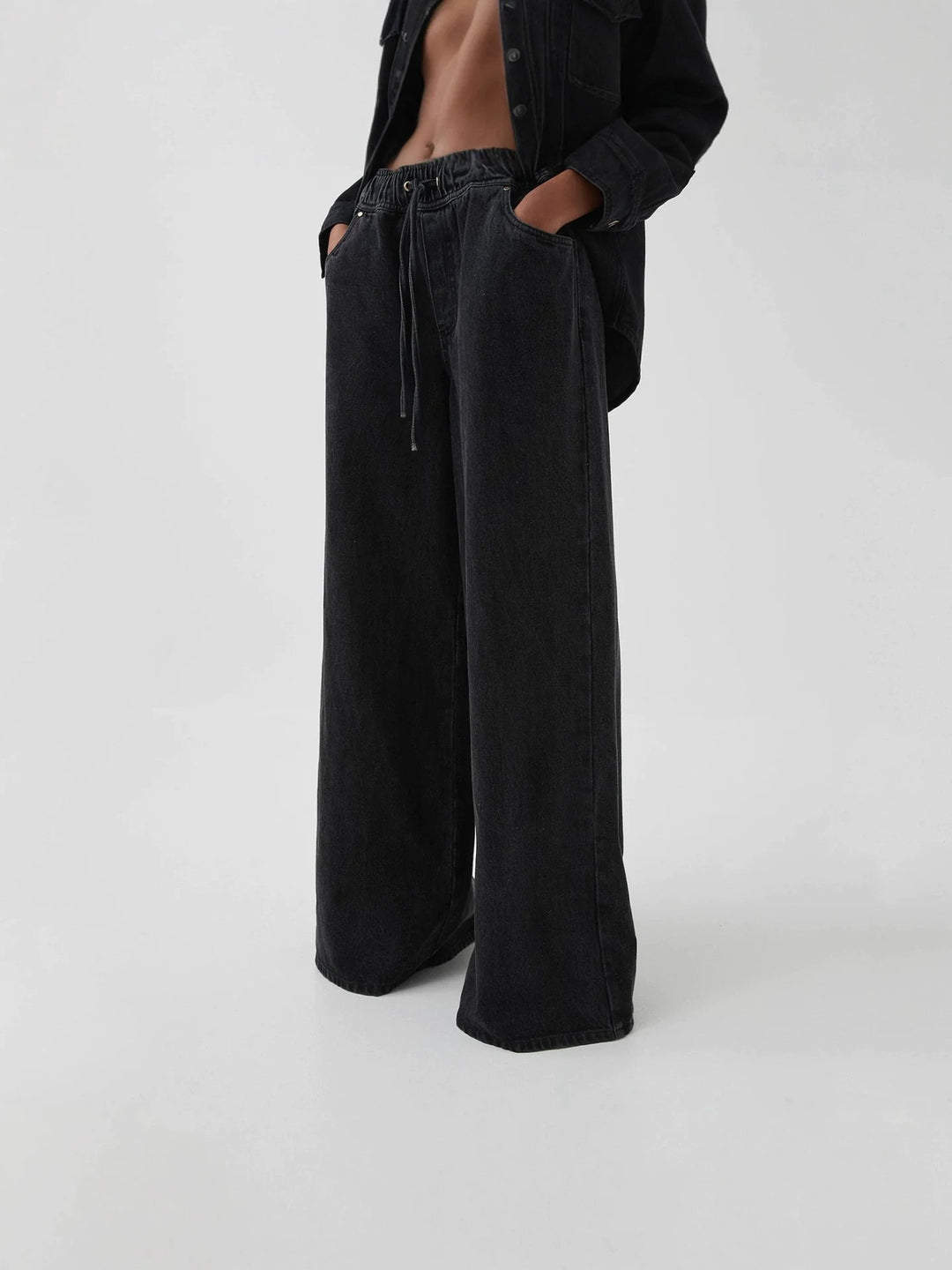 Duttini | Wide-Leg Jean for Women in Denim Blue