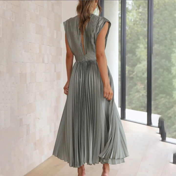 Duttini | Flowing Wedding Guest Dress with Graceful Drape