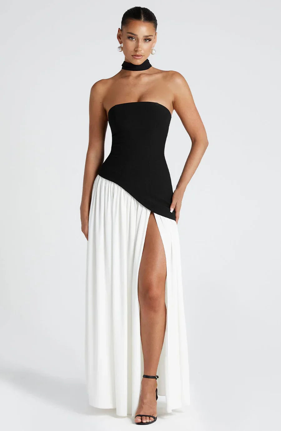 Duttini | Sculpted Slit Silhouette Evening Gown