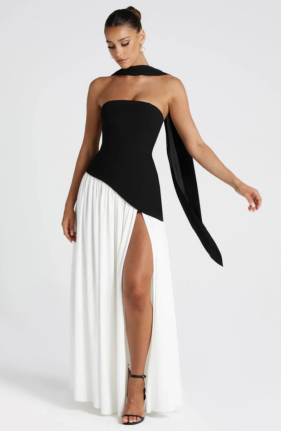 Duttini | Sculpted Slit Silhouette Evening Gown